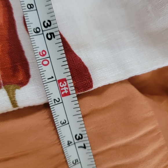 Reformation Prescott Linen Dress - Size 12 Jalapeño Print - Strapless Midi dress - Picture 7 of 7